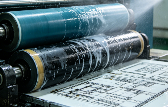 橡胶辊+PS印版高效环保清洗